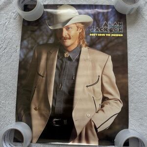 Alan‎ Jackson 1991 Don’t Rock the Jukebox Arista Promo Poster 17x22